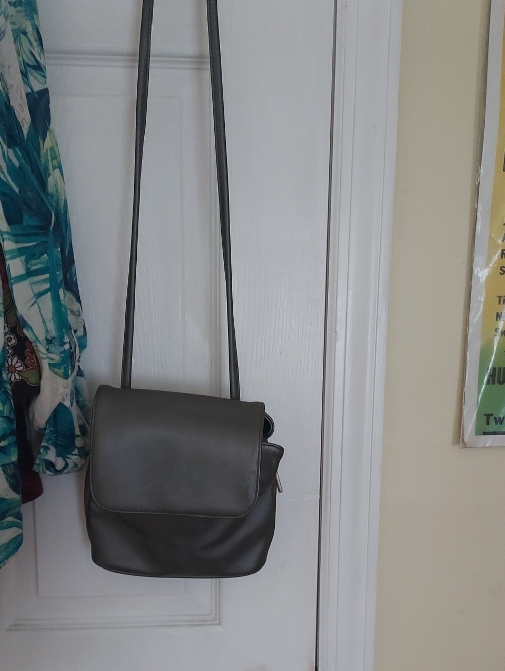 Small Pewter Crossbody By Fossil
